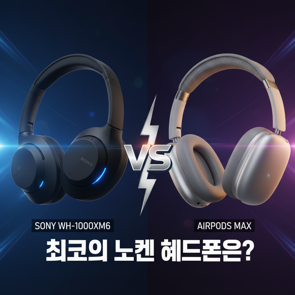 소니 WH-1000XM6 vs 에어팟 맥스 — 최고의 노캔 헤드폰은?